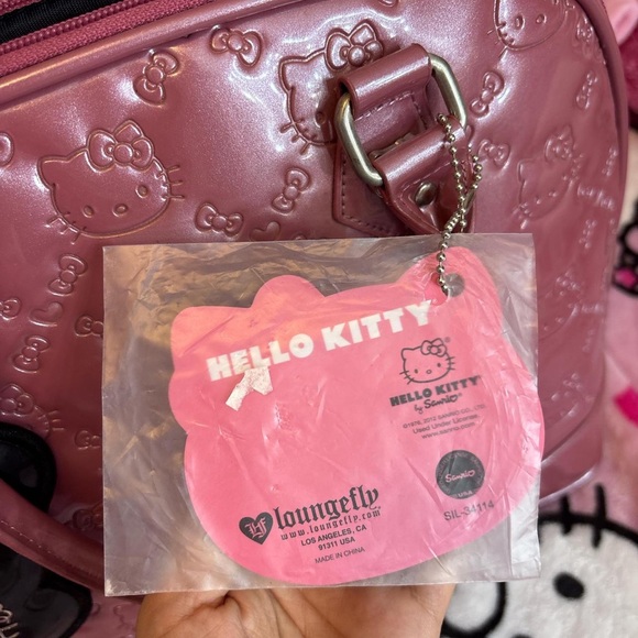 Hello Kitty Rose Pink Embossed Satchel